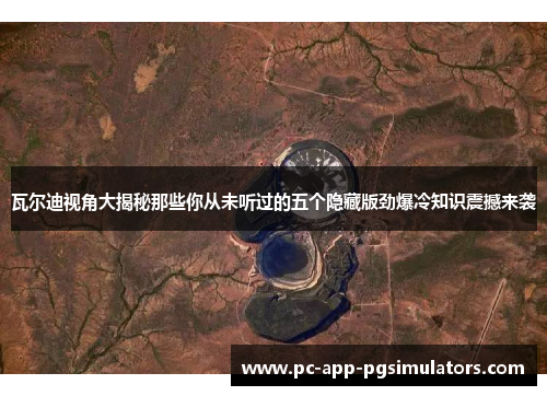 瓦尔迪视角大揭秘那些你从未听过的五个隐藏版劲爆冷知识震撼来袭