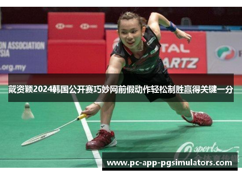 戴资颖2024韩国公开赛巧妙网前假动作轻松制胜赢得关键一分 戴资颖2024韩国公开赛巧妙网前假动作轻松制胜赢得关键一分